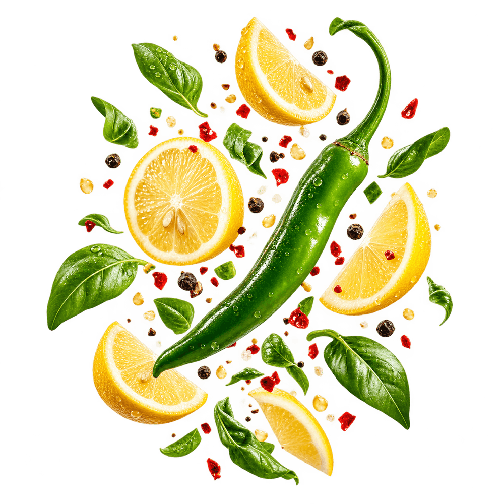 Chilli & lemon flavour