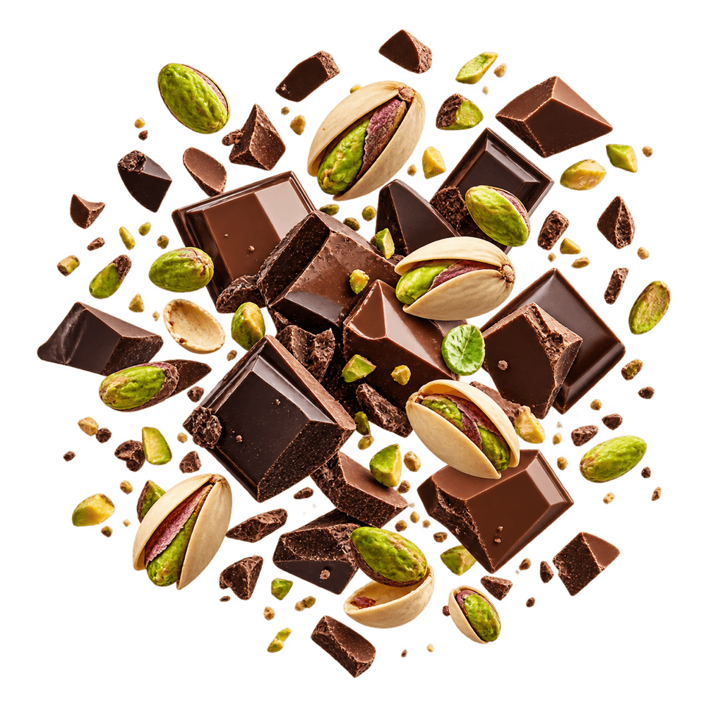 Chocolate & pistachio flavour